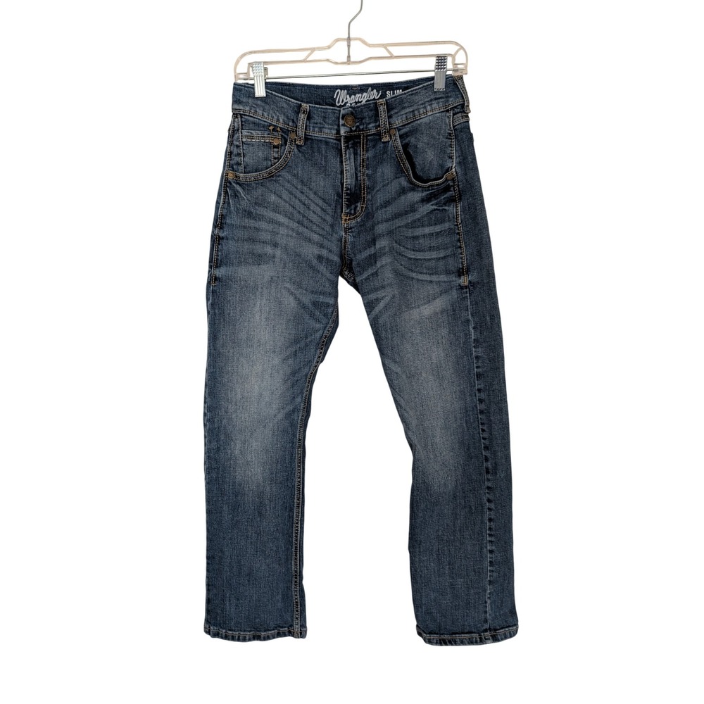 Wrangler Retro Slim Boot Jeans Mens 30x26.5" Medium Wash Denim 10WLT77LY